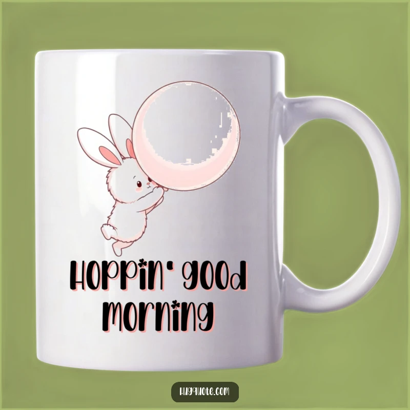 Funny Bunny Balloon Hug Mug: Adorable & Humorous Gift Idea!