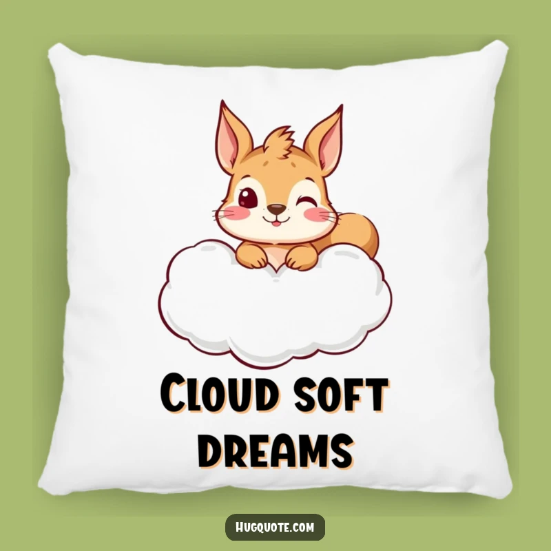 Funny Squirrel Hug Cloud Pillow: Snuggle Up with Cute Curiosity, Comfy Gift Accent