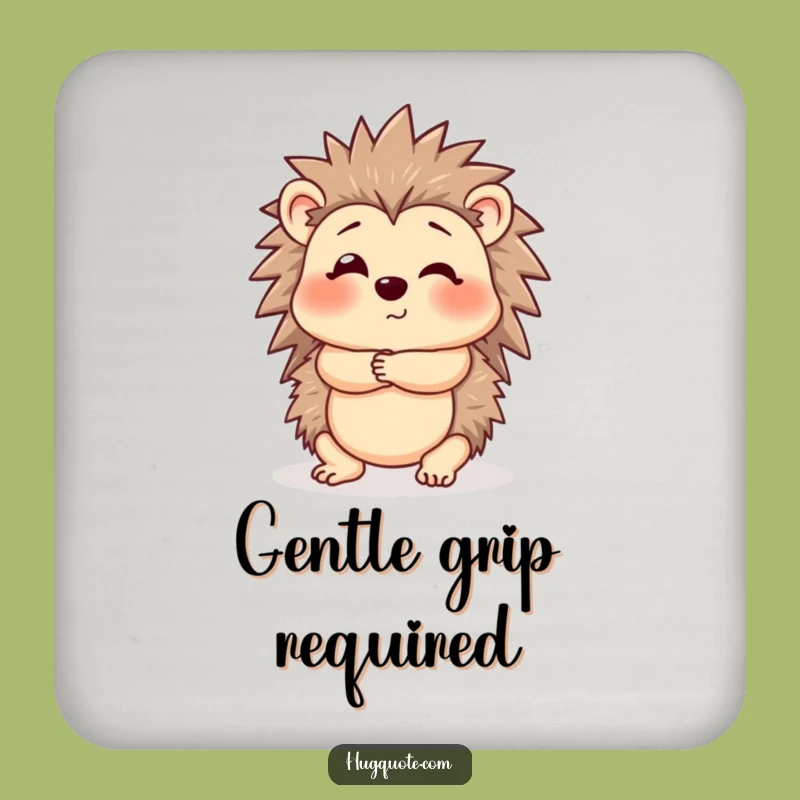 Funny Hedgehog Coaster: Protect Surfaces with a Cautious Hug