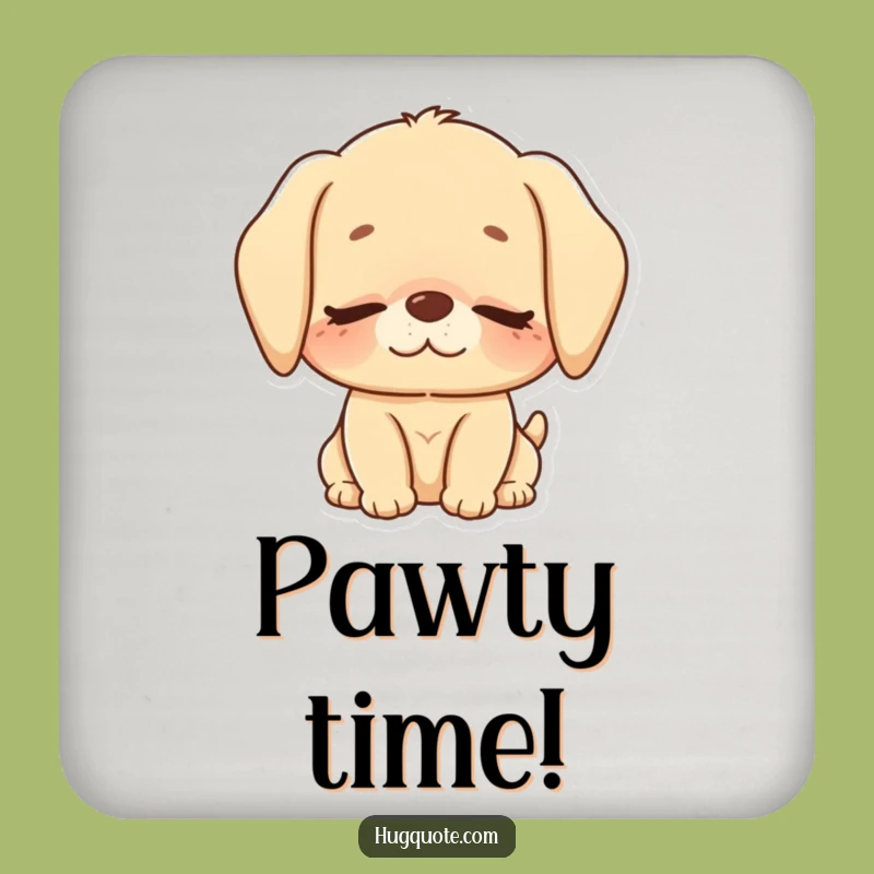 Funny Puppy Nuzzle Coaster: Protect Surfaces with Adorable Love!