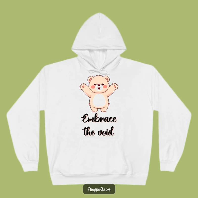Funny Bear Hug Hoodie: Cozy Fluffy Bear Gives Air Hugs - Warm & Hilarious!