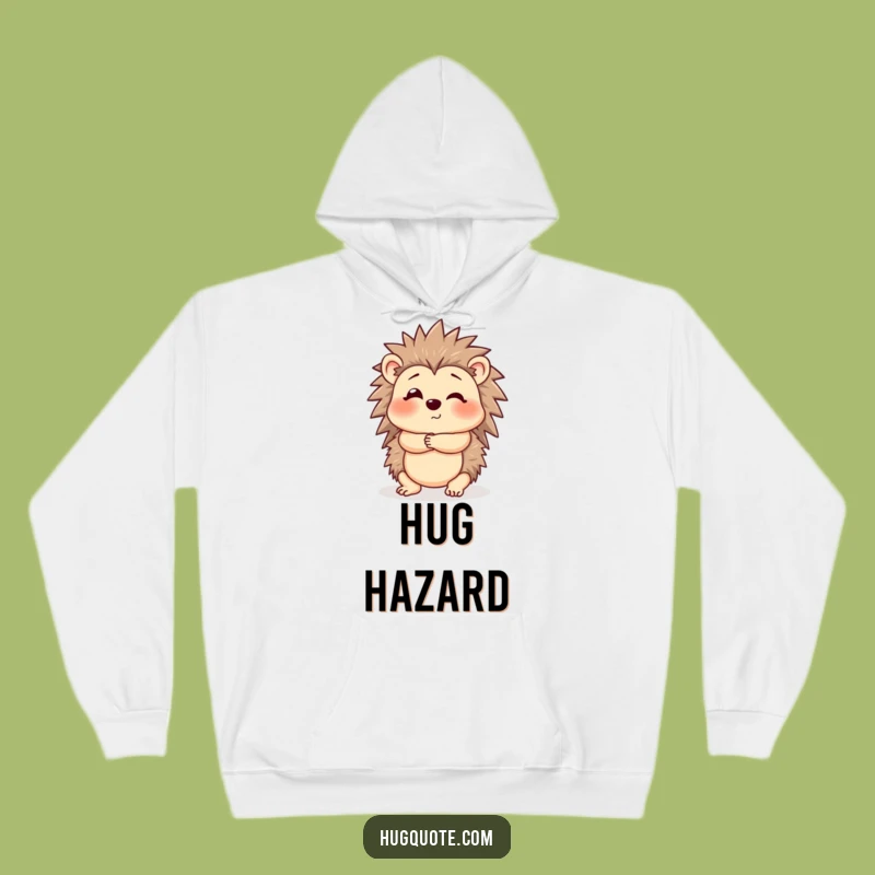 Funny Hedgehog Hoodie: Cozy Up in a Gentle, Cautious Hug