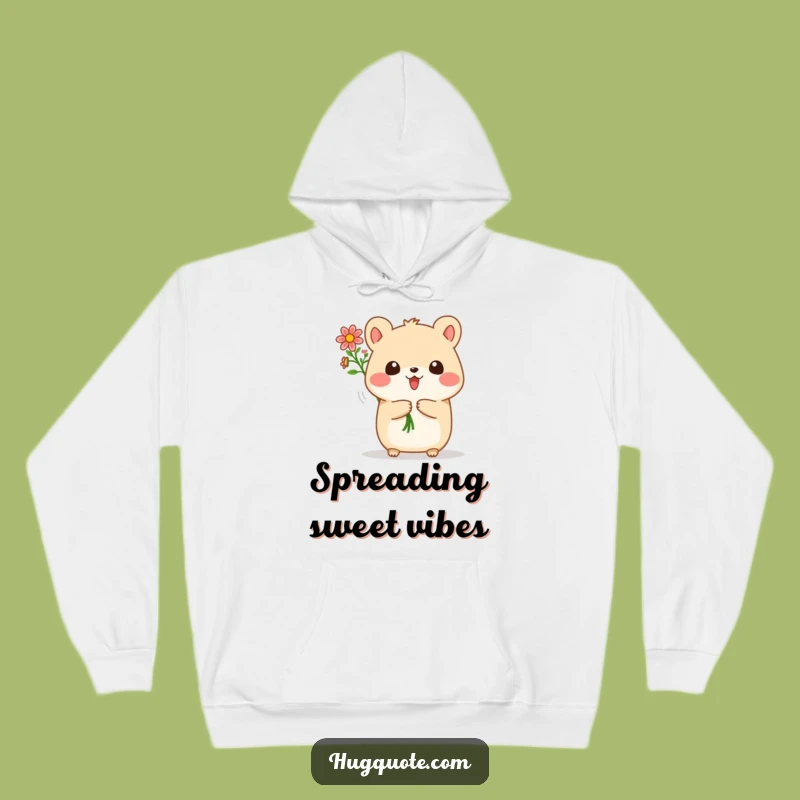 Cozy Funny Animal Flower Hoodie: Snuggle Up with Springtime Cheer