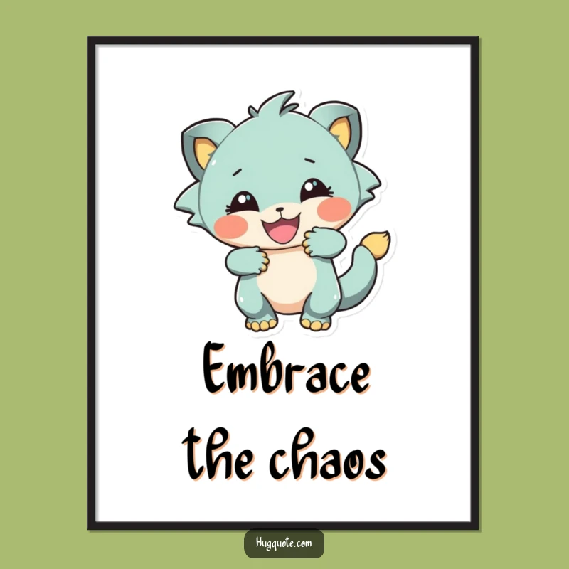 Free Printable Wall Art: Energetic Embrace Creature Downloadable Art