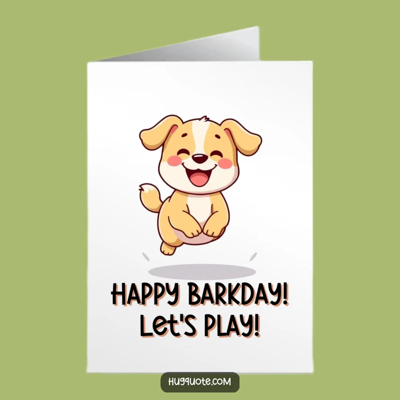 Free Printable Happy Dog Birthday Card: Energetic Funny Downloadable Gift!