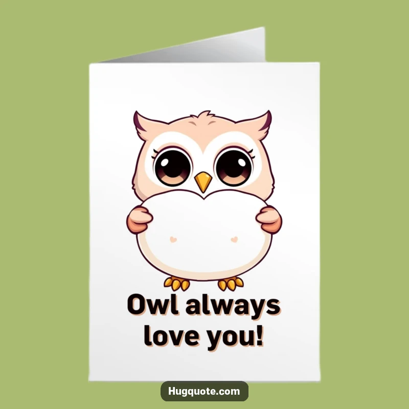 Free Printable Birthday Card: Owl Pillow Gift, Funny Downloadable Greeting, Cute Bird