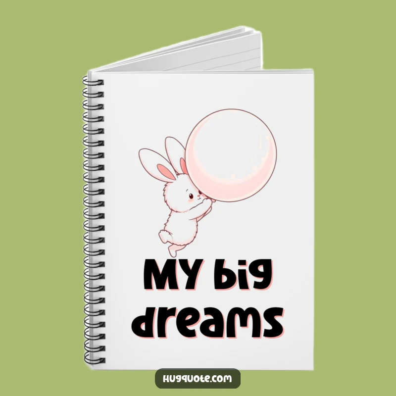 Funny Bunny Balloon Hug Notebook: Jot Down Sweet Ideas!
