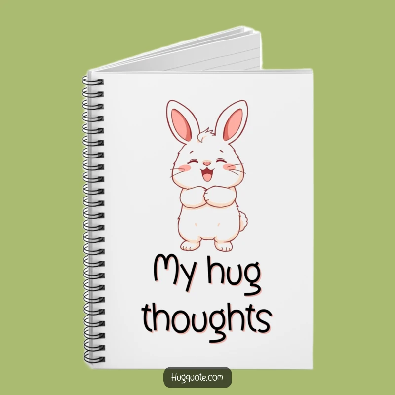 Funny Bunny Hug Notebook: Jot Down Your Loving Thoughts