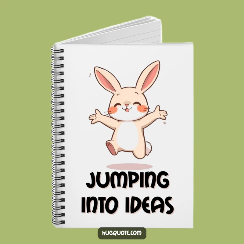 Funny Bunny Leap Notebook: Eager Rabbit's Hugs - Journal of Joy!