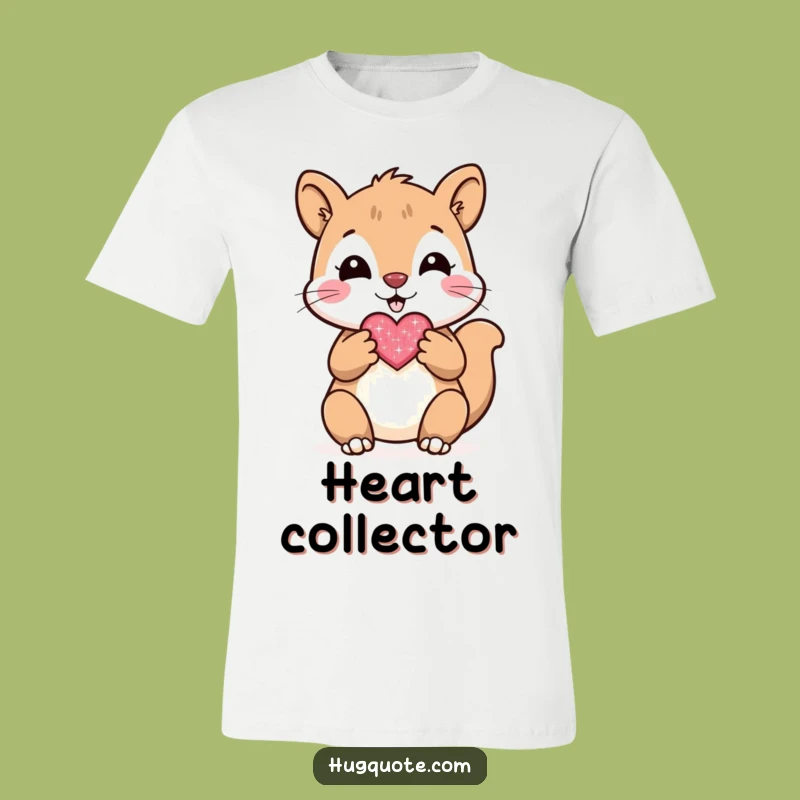 Funny Squirrel Heart T-Shirt: Wear Your Affection Humorously!