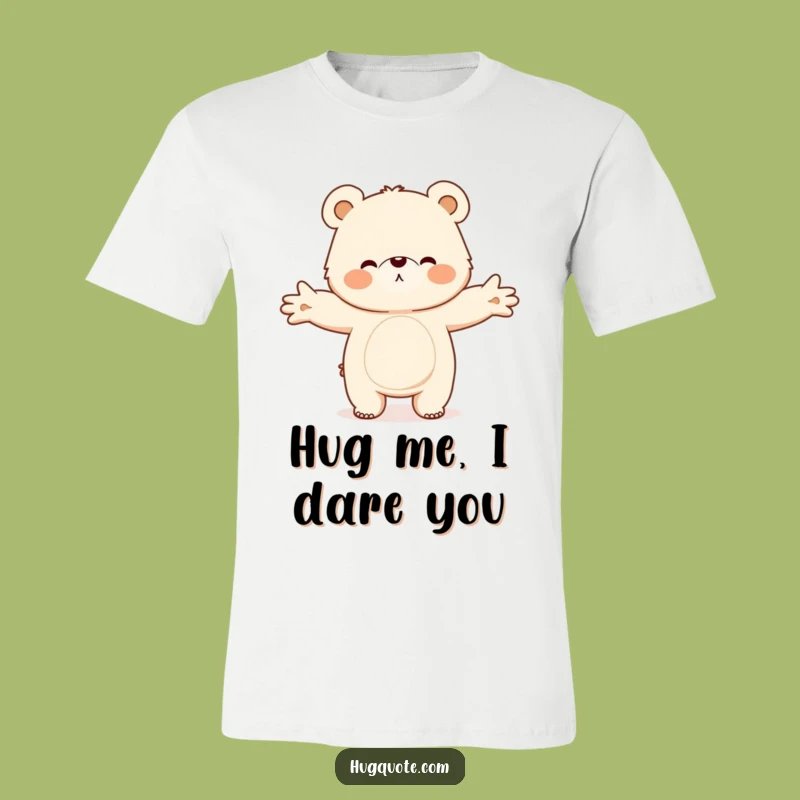 Funny Fluffy Bear Hug T-Shirt, Adorable Character Tee as a Cuddly Gift