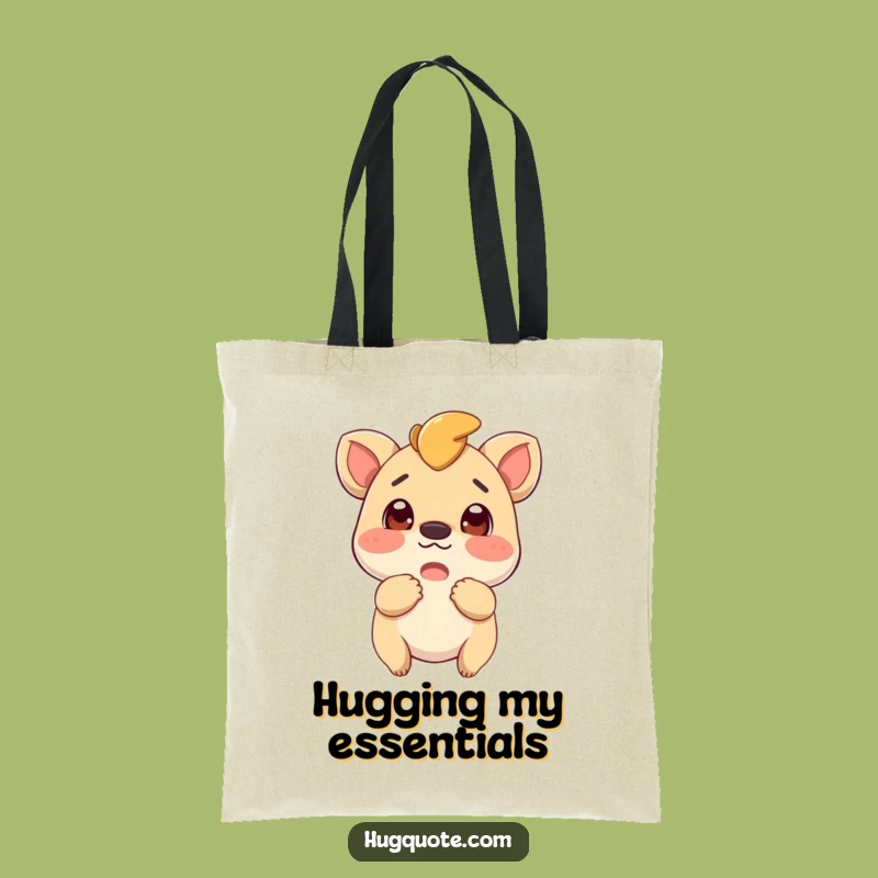 Funny Creature Hug Tote Bag: Carry Your Essentials with Anticipation of Joy